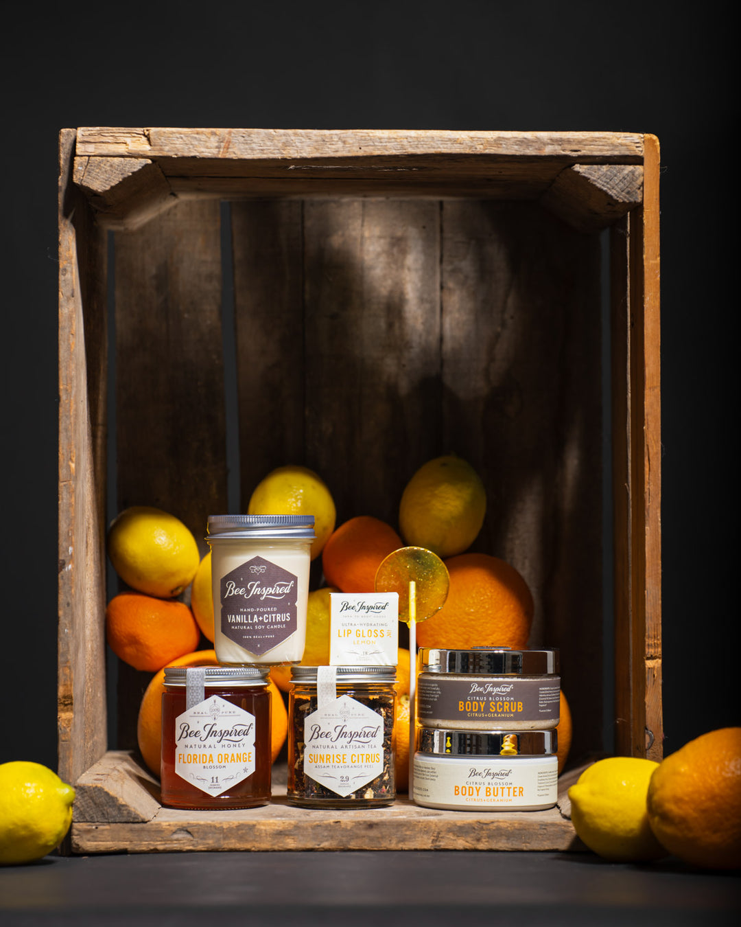 citrus lovers bundle in crate with citrus fruit