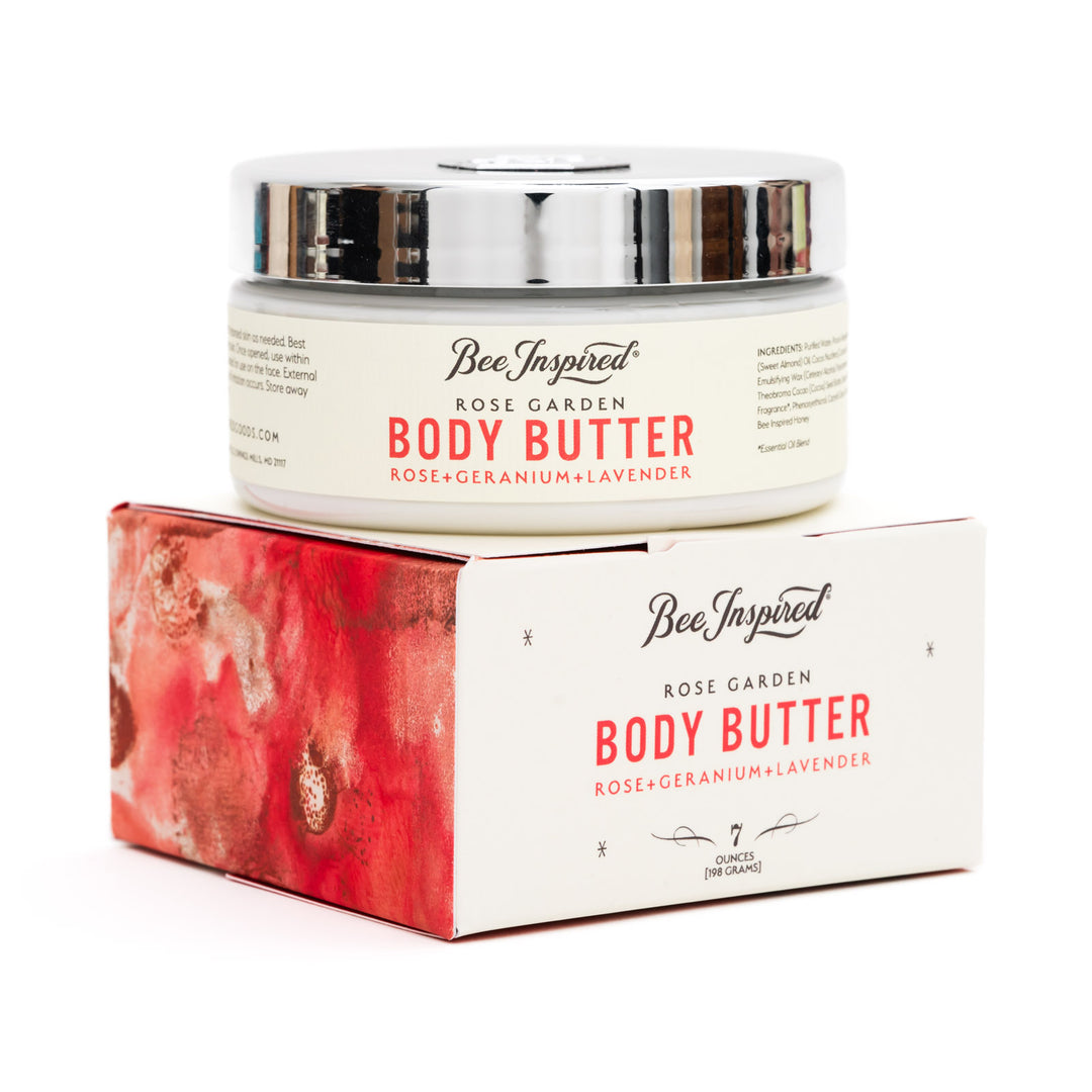 Rose Garden body butter on white 