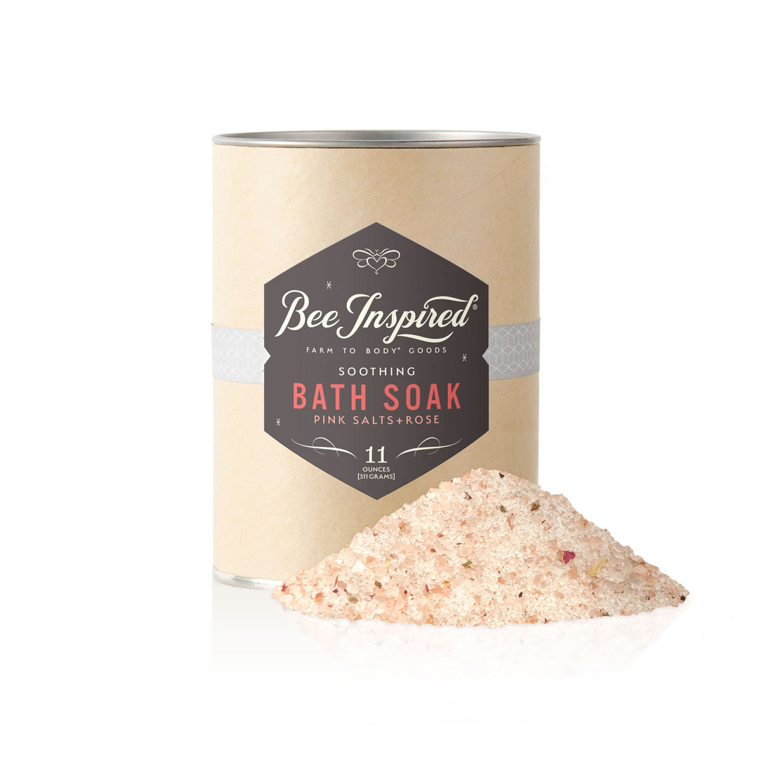 Soothing bath soak on white 