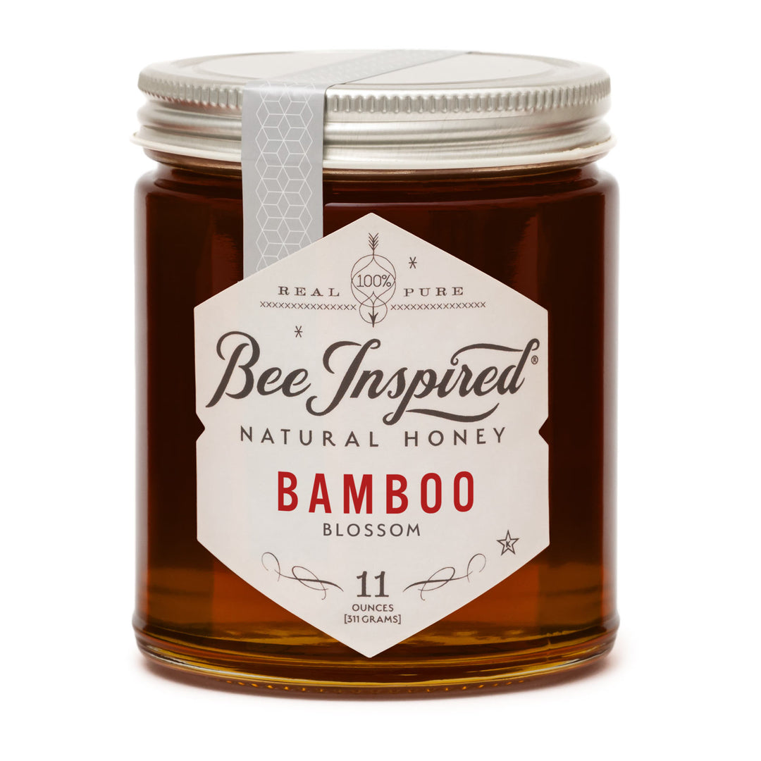 bamboo honey on white