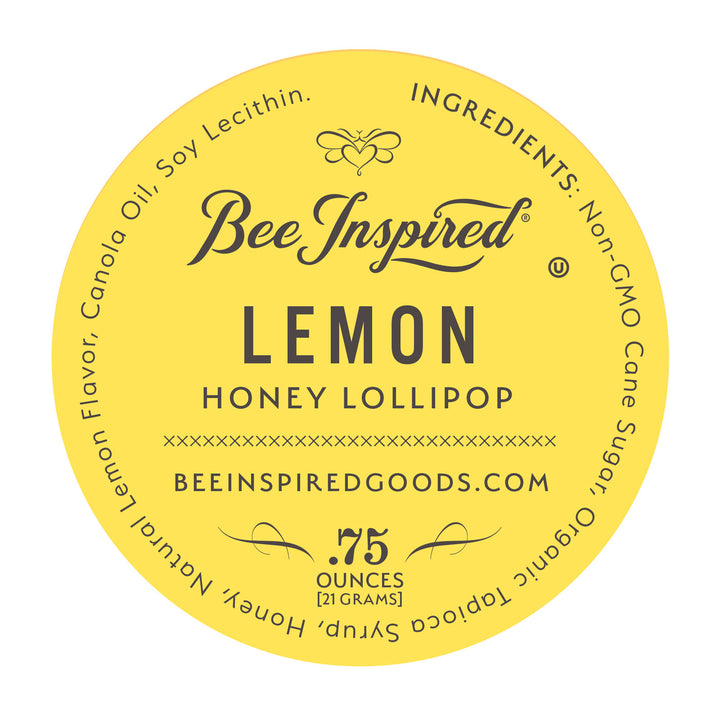 lemon lollipop label