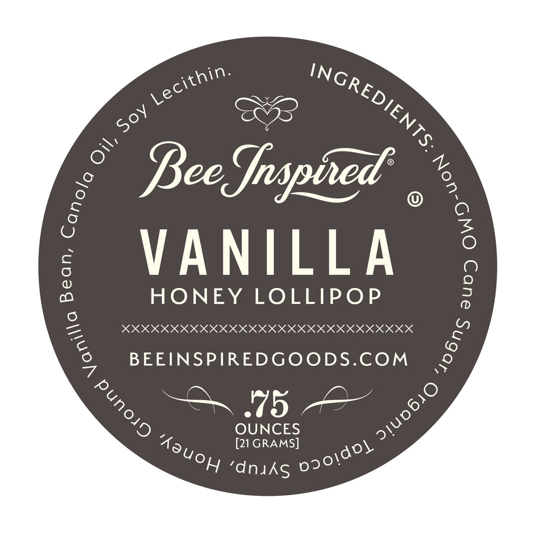 Vanilla lollipop label