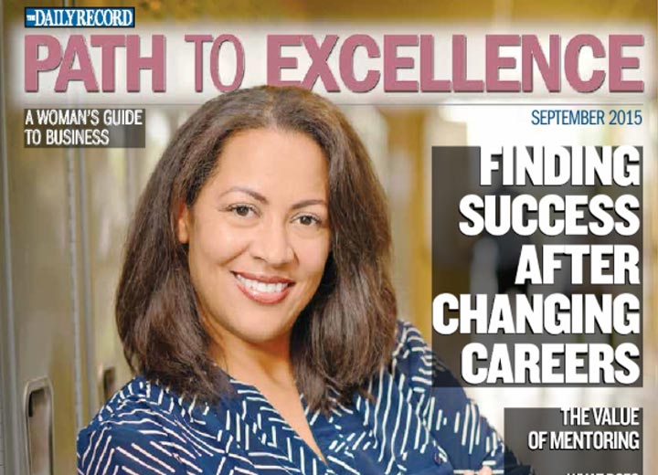 Image of Daily Record cover with headline "Path to Success: A Woman's Guide to Business" 