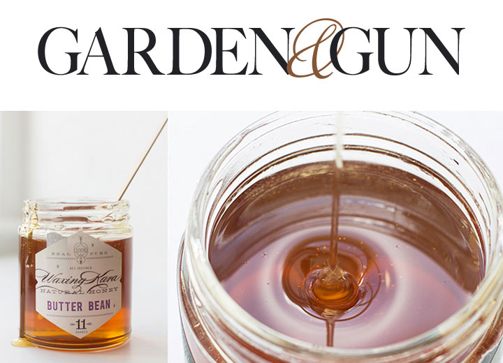 Image of Garden & Gun article featuring Butter Bean honey 