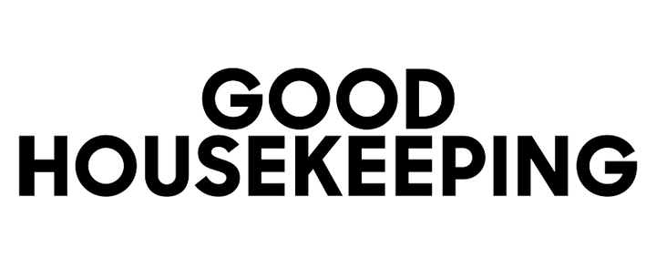 Black Good Housekeeping logo on white 