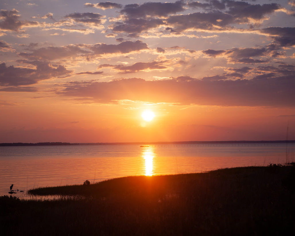 Sunrise over the ocean 