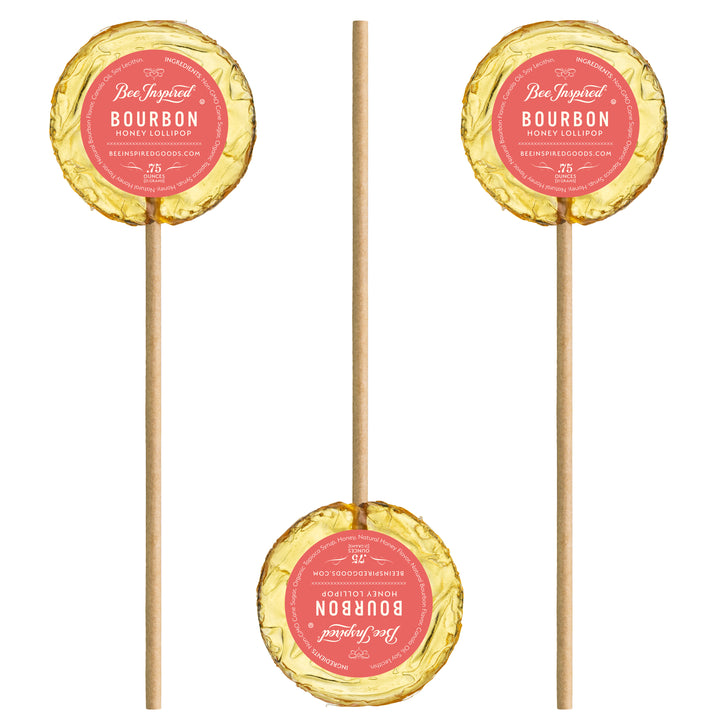 Bourbon Lollipops on white