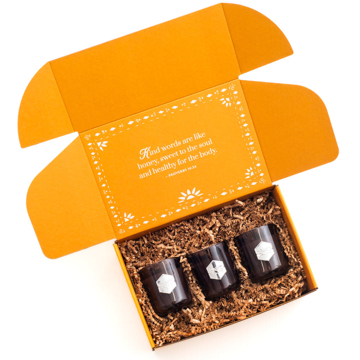 Mini-Luxe Holiday Candle Set