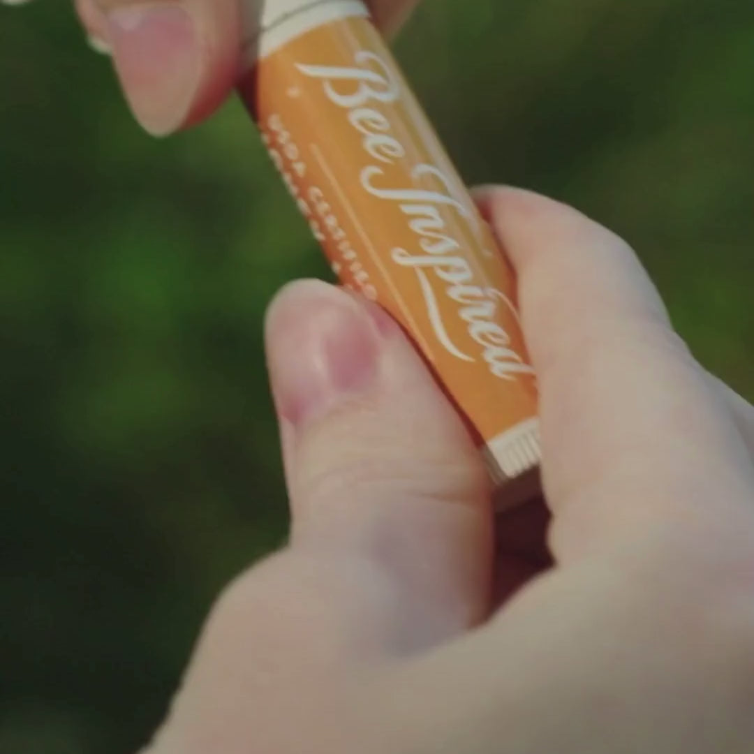 honey lip balm in nature