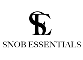 Black Snob Essentials logo on white 